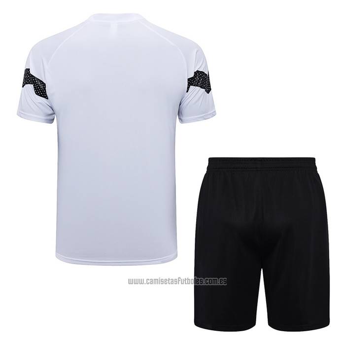 Chandal del Borussia Dortmund Manga Corta 2022-2023 Blanco - Pantalon Corto